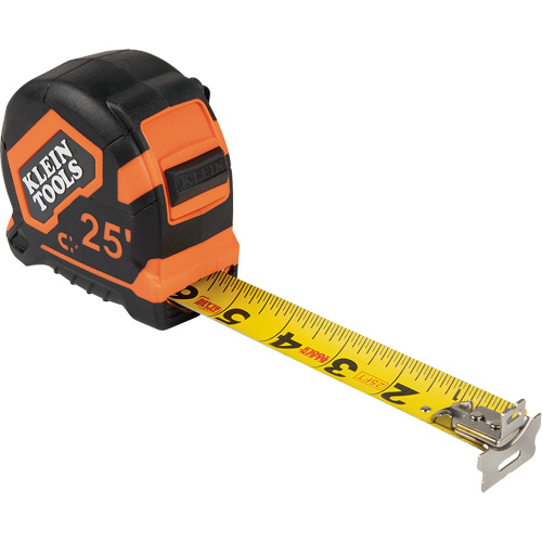 Magnetic Double-Hook Tape Measure, 25', Imperial Graduations Moffatt Supply & Specialties