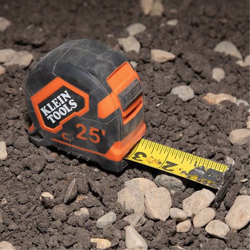 Magnetic Double-Hook Tape Measure, 25', Imperial Graduations Moffatt Supply & Specialties
