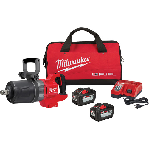 M18 Fuel One-Key D-Handle High Torque Impact Wrench Kit, 18 V, 1" Socket Moffatt Supply & Specialties