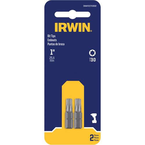 Embouts de tournevis &agrave; ins&eacute;rer, Torx, T-30, Prise 1/4" Moffatt Supply & Specialties
