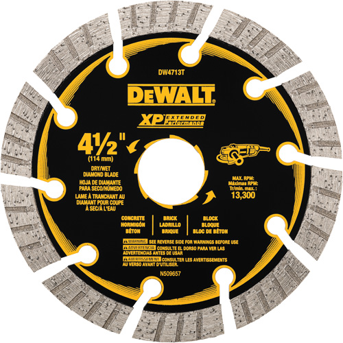 Lame de diamant segment&eacute;e XP Turbo Moffatt Supply & Specialties