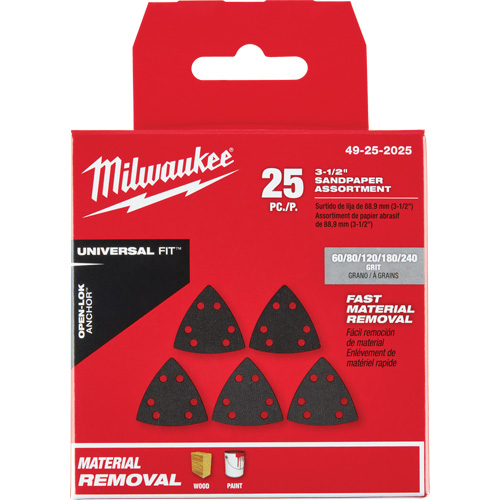 3-1/2" Open-Lok Triangle Sanding Paper Set Moffatt Supply & Specialties