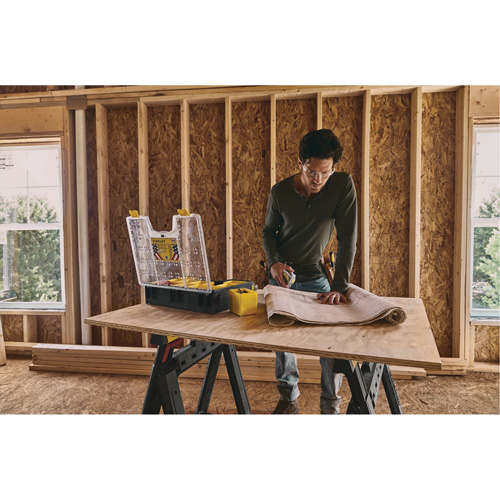 Organisateur profond pour professionnel, 17-1/2" la x 4-1/2" p x 14" h, Noir/Jaune Moffatt Supply & Specialties