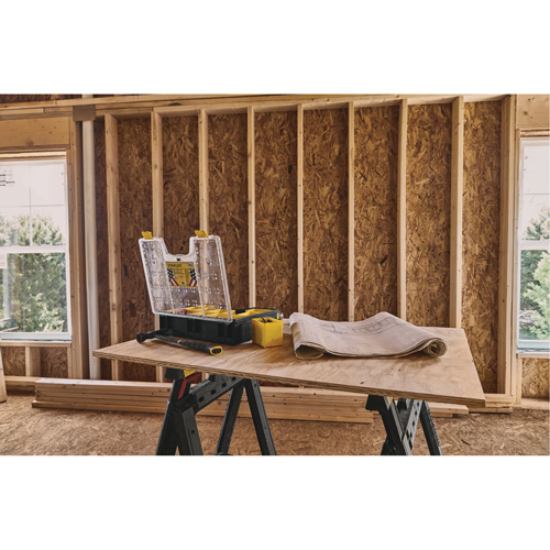 Organisateur profond pour professionnel, 17-1/2" la x 4-1/2" p x 14" h, Noir/Jaune Moffatt Supply & Specialties