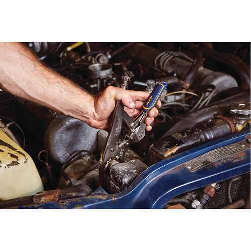 Vise-Grip&reg; Fast Release 10WR Locking Pliers with Wire Cutter, 10" Length, Curved Jaw Moffatt Supply & Specialties