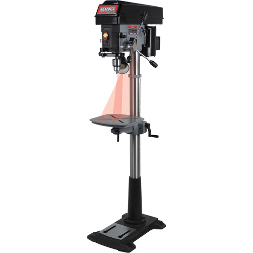 Perceuse &agrave; colonne &agrave; vitesse variable, 15", Mandrin 5/8", 3300 tr/min Moffatt Supply & Specialties