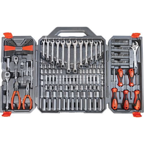 Jeu d'outils m&eacute;triques/SAE de qualit&eacute; professionel &agrave; 6 pans et &agrave; prise 3/8" Moffatt Supply & Specialties