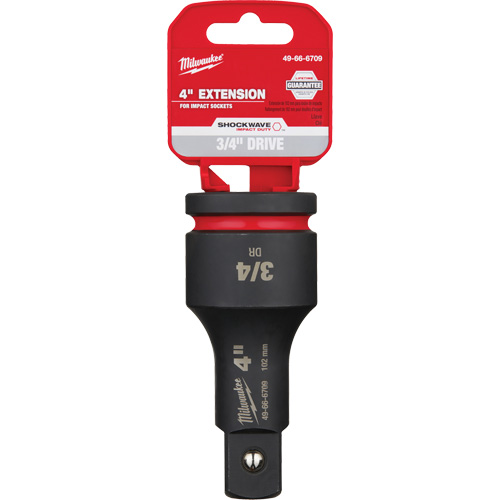 Rallonge pour douille Shockwave Impact Duty, Chocs, Prise 3/4", 4" lo Moffatt Supply & Specialties