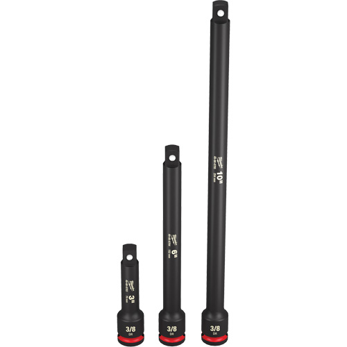 Jeu de rallonges pour douilles Shockwave Impact-Duty, Chocs, Prise 3/8", 3"/6"/10" lo Moffatt Supply & Specialties