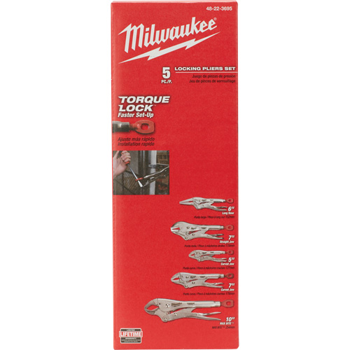 Torque Lock Locking Pliers Kit, 5 Pieces Moffatt Supply & Specialties
