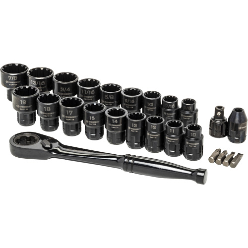Mechanic's Tool Set, 25 Pcs, 3/8" Drive Size Moffatt Supply & Specialties