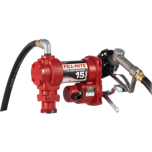 Heavy-Duty Fuel Transfer Pump with Manual Nozzle Moffatt Supply & Specialties