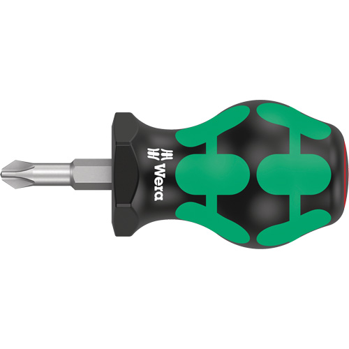 350 Phillips Stubby Screwdriver, #2, 3-1/8" L, Cushion Grip Handle Moffatt Supply & Specialties