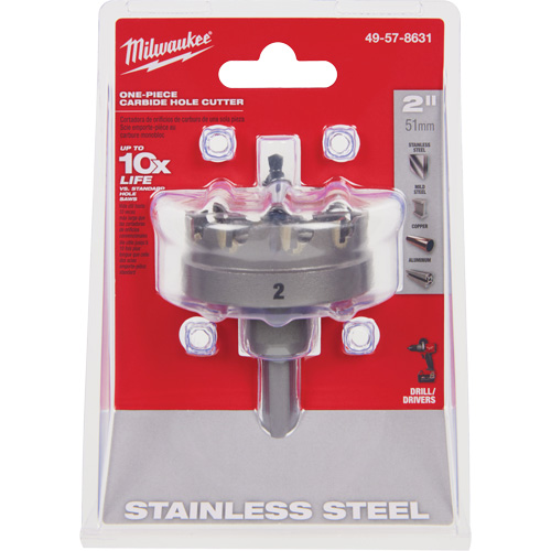 One-Piece Carbide Hole Cutters, 2", 3/16" Depth of Cut Moffatt Supply & Specialties