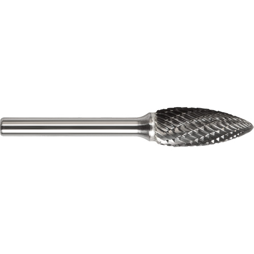 Drillco&reg; Magnum Double Cut Solid Carbide Burr, SF-3, 3/8" Dia., 3/4" Depth of Cut Moffatt Supply & Specialties