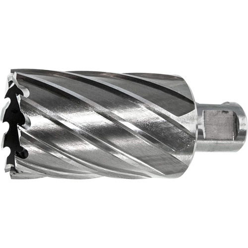 Fraise annulaire DRILLCO, Diam&egrave;tre de 7/16", Acier rapide, Profondeur de la coupe de 1", Tige 3/4" Moffatt Supply & Specialties