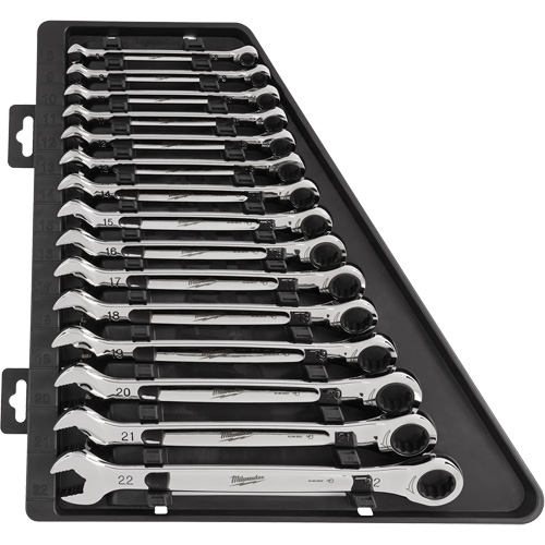 Ratcheting Wrench Set, Combination, 15 Pieces, Metric Moffatt Supply & Specialties