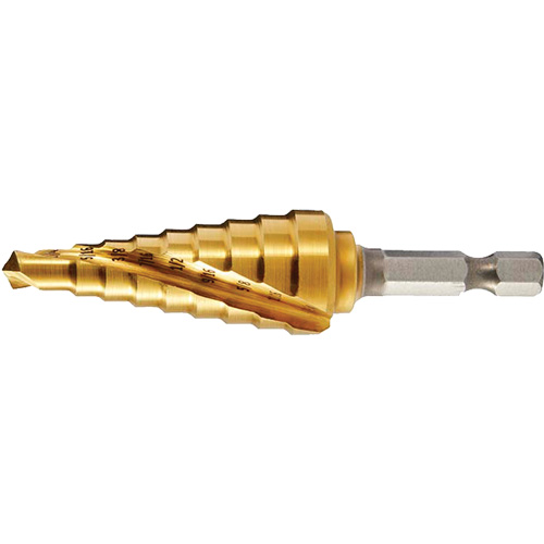 Drillco&reg; #1 Step Drill, 1/8" - 1/2" , 1/32" Increments Moffatt Supply & Specialties