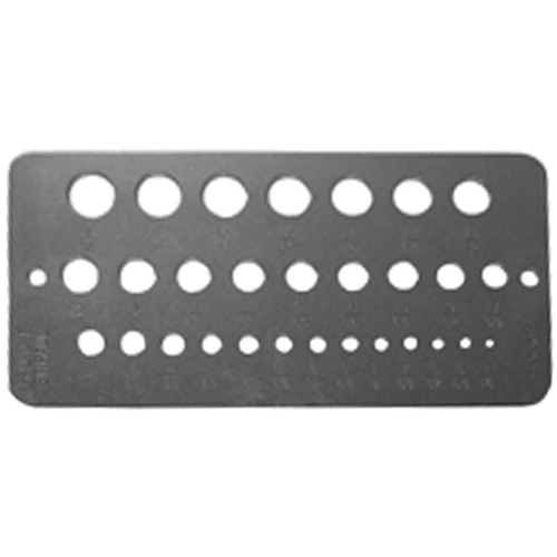 Drillco&reg; Fractional Sizes Drill Gauge Moffatt Supply & Specialties