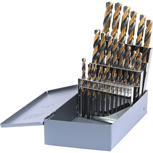 DRILLCO Metric Jobber Length Drill Bit Set, 25 Pieces, High Speed Steel Moffatt Supply & Specialties