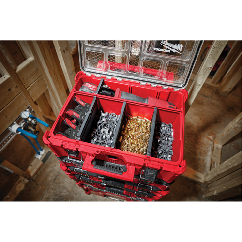 Packout Deep Organizer, 15-1/5" x 19-7/10" x 7", Red Moffatt Supply & Specialties