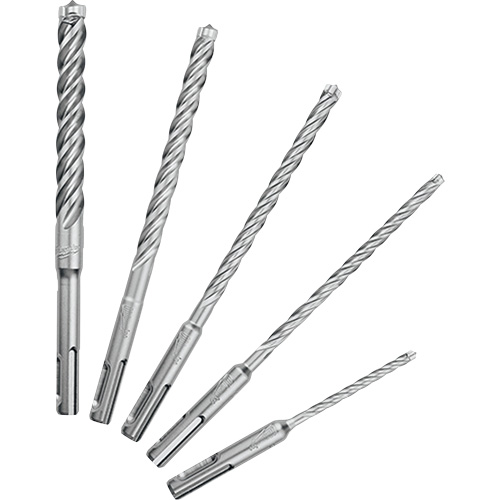 MX4 4-Cutter Rotary Hammer Drill Bit Kit, 5 Pieces, Carbide Moffatt Supply & Specialties