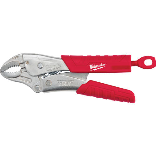 Torque Lock Locking Pliers with Grip, 7" Length, Curved Jaw Moffatt Supply & Specialties