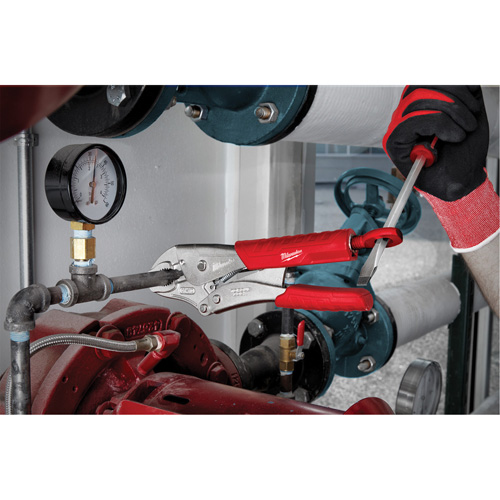 Torque Lock Locking Pliers with Grip, 10" Length, Curved Jaw Moffatt Supply & Specialties