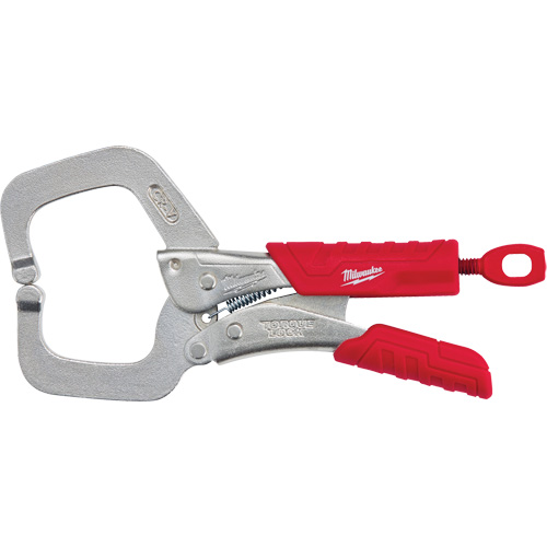 Torque Lock Locking Pliers with Regular Jaws & Grip, 6" Length, C-Clamp Moffatt Supply & Specialties