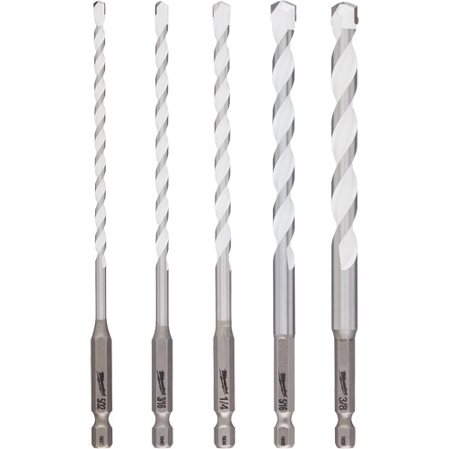 Shockwave Multi-Material Drill Bit Set, 5 Pieces, Carbide Moffatt Supply & Specialties