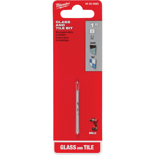 Glass & Tile Bit, 1/8", Carbide Moffatt Supply & Specialties