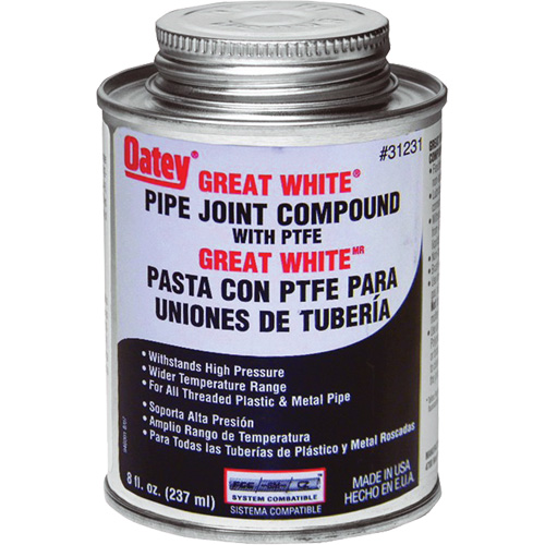 Great White&reg; Pipe Joint Compound with PTFE Moffatt Supply & Specialties