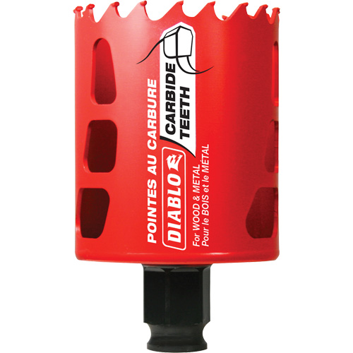 Scie cloche pour bois et m&eacute;tal, 2-1/4", Profondeur de la coupe 2-3/8", Carbure Moffatt Supply & Specialties