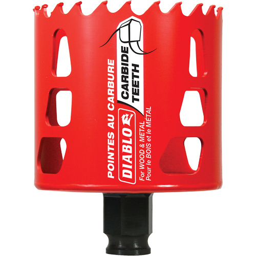 Scie cloche pour bois et m&eacute;tal, 2-3/4", Profondeur de la coupe 2-3/8", Carbure Moffatt Supply & Specialties