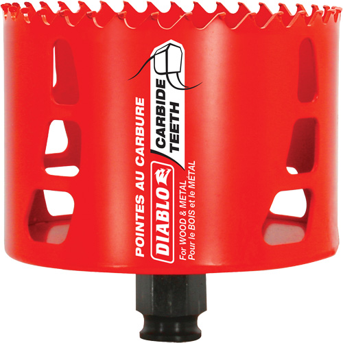 Scie cloche pour bois et m&eacute;tal, 3-5/8", Profondeur de la coupe 2-3/8", Carbure Moffatt Supply & Specialties