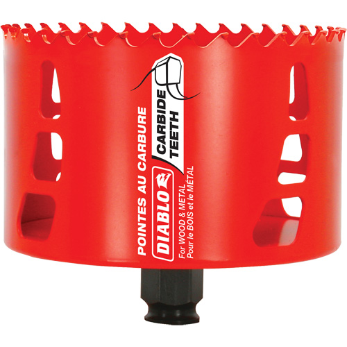 Scie cloche pour bois et m&eacute;tal, 4-1/8", Profondeur de la coupe 2-3/8", Carbure Moffatt Supply & Specialties