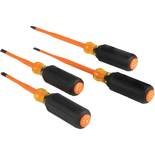 Slim-Tip Insulated Screwdriver Set, 1000 V, 4 Pcs Moffatt Supply & Specialties