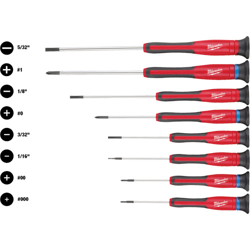 Precision Screwdriver Set, 8 Pcs. Moffatt Supply & Specialties