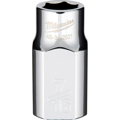 SAE Socket with Four Flat Sides, 7/16", 1/2" Drive, 6 Points Moffatt Supply & Specialties