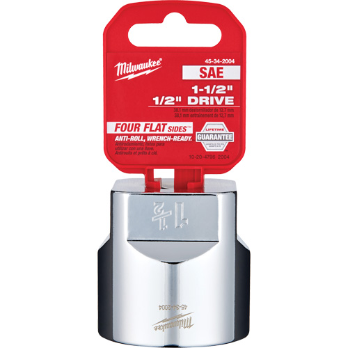 SAE Socket with Four Flat Sides, 1-1/2", 1/2" Drive, 6 Points Moffatt Supply & Specialties