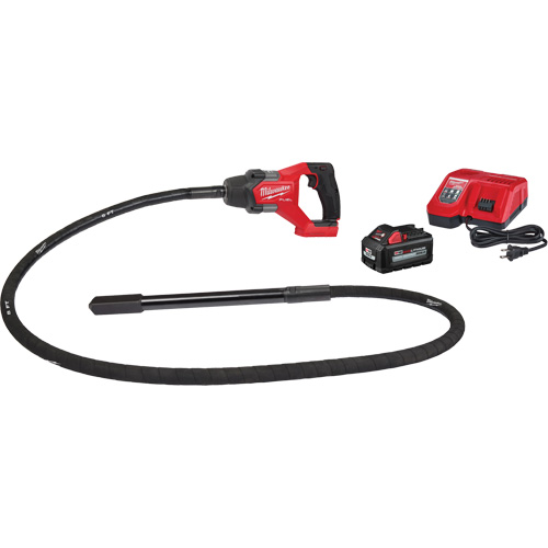 Ensemble &agrave; aiguille vibrante 8' M18 Fuel pour b&eacute;ton Moffatt Supply & Specialties