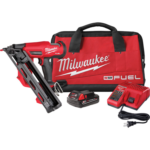 M18 Fuel 15 Gauge Finish Nailer Kit, 18 V, Lithium-Ion Moffatt Supply & Specialties