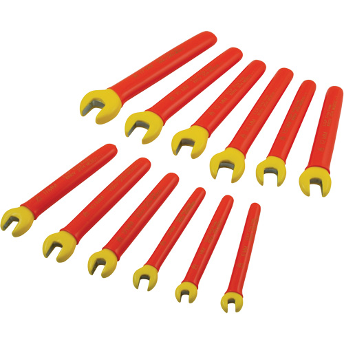 Insulated Metric Open End Wrench Set, 1000 V, 12 Pcs Moffatt Supply & Specialties