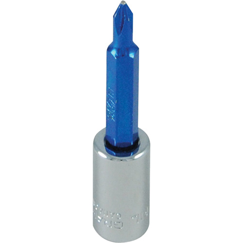Blue Tip Screwdriver Bit, Phillips, #1, 1/4" Drive Moffatt Supply & Specialties