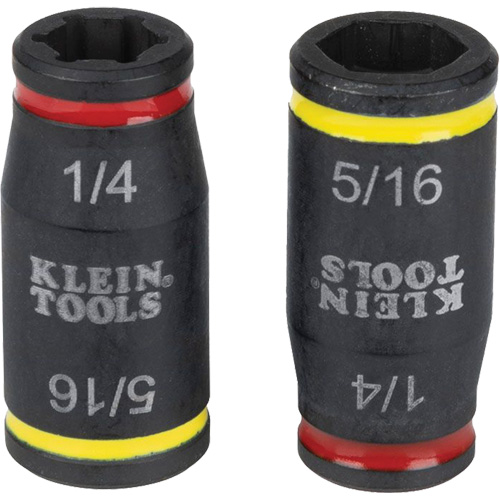 3-in-1 Impact Flip Socket Set, Hex, 1/4" Drive, 3 Pcs Moffatt Supply & Specialties