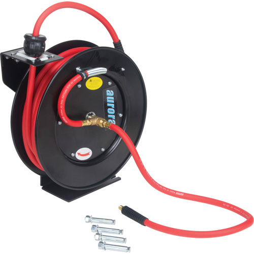 Hose Reel, Air/Water, 1/2" x 50', Single Hose, 300 psi Moffatt Supply & Specialties