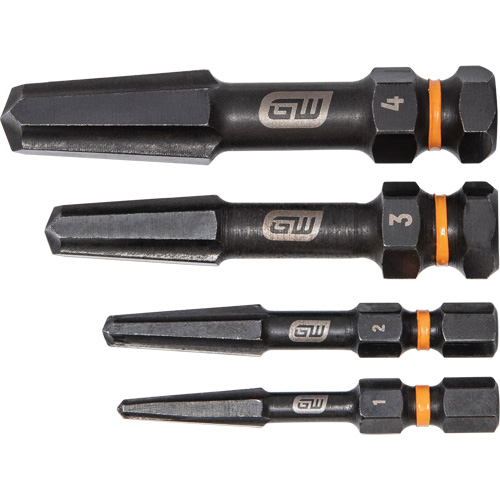 Jeu d'extracteur de vis Bolt Biter, Acier rapide, 4 Morceaux Moffatt Supply & Specialties