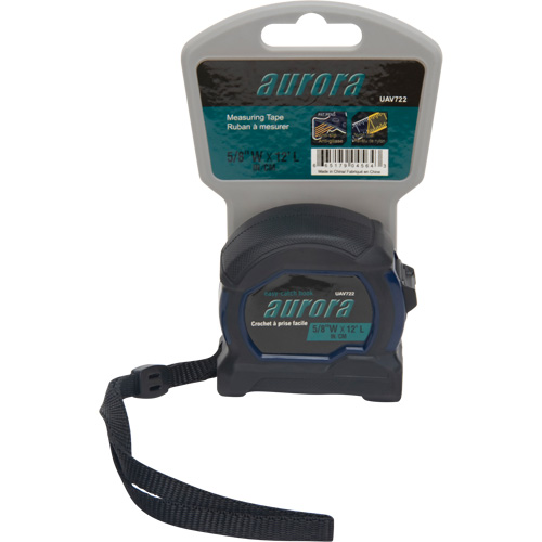 Tape Measure, 5/8" x 12', Imperial & Metric Graduations Moffatt Supply & Specialties