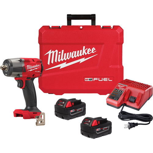 M18 Fuel Mid-Torque Impact Wrench with Pin Detent Kit, 18 V, 1/2" Socket Moffatt Supply & Specialties