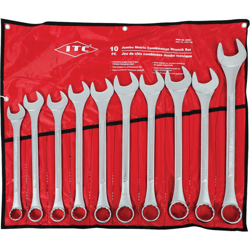 ICWJ-10M Jumbo Wrench Set, Combination, 10 Pieces, Metric Moffatt Supply & Specialties